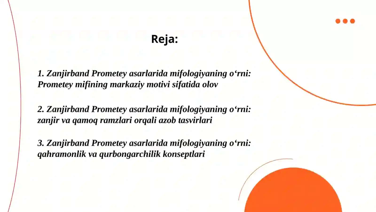 Zanjirband Prometey asarida mifologiyaning oʻrni 2