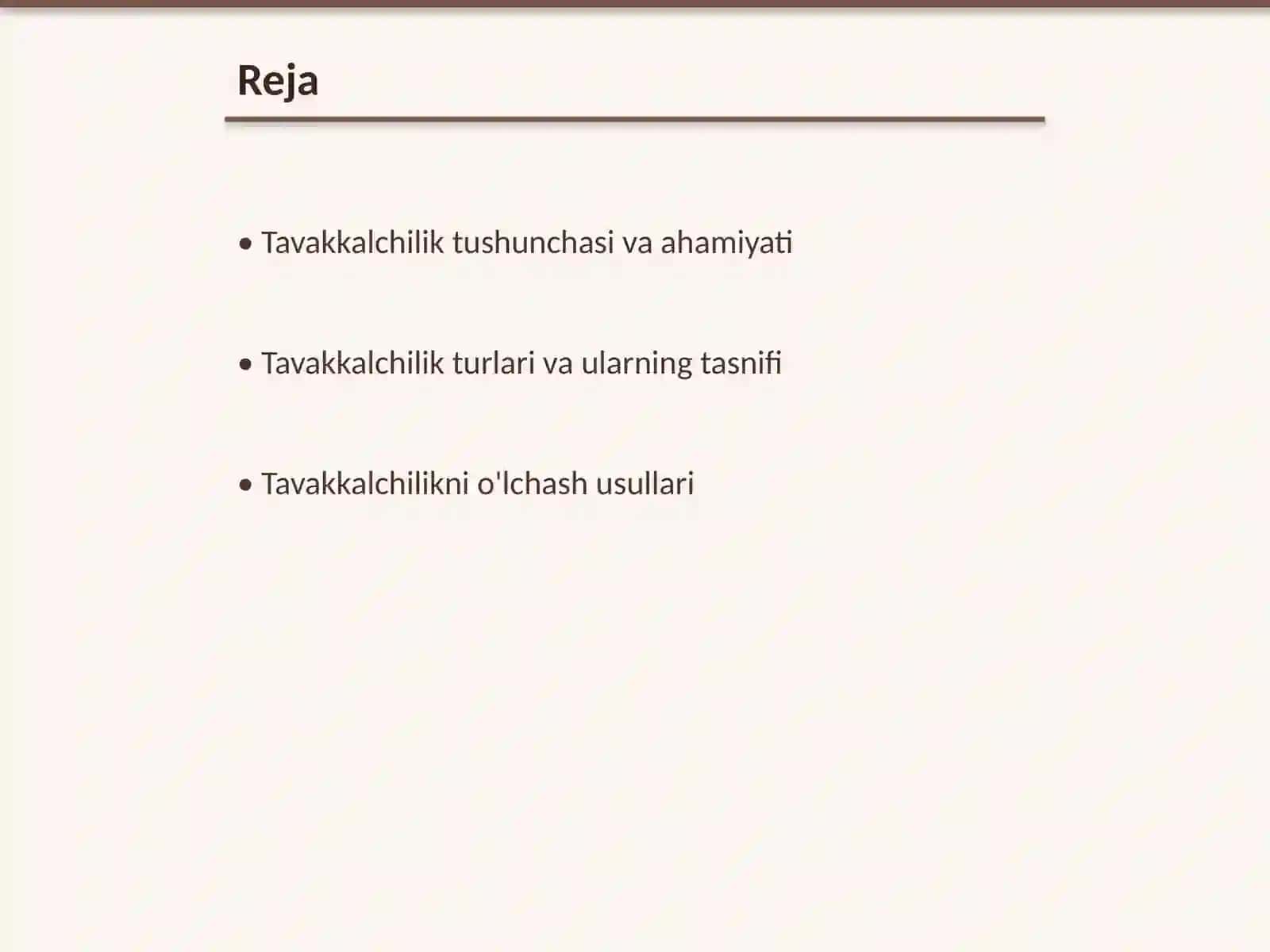 Tavakkalchilik korsatkichlari va ularni aniqlash usullari 2