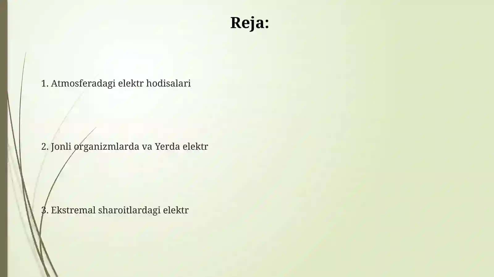 Tabiatdagi elektr hodisalari 2