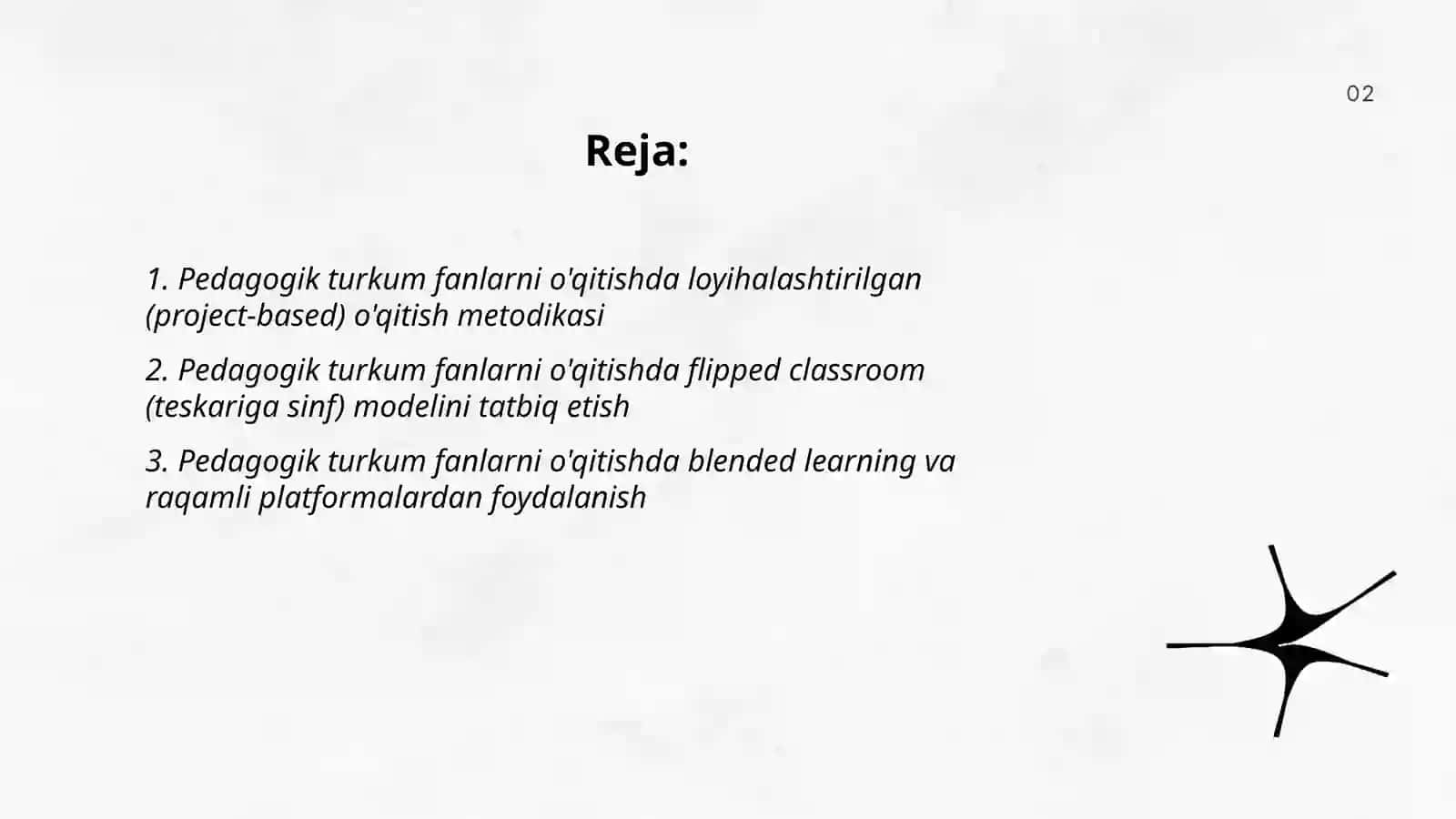 Pedagogik turkum fanlarni o'qitishga innavatsion yondashuv 2