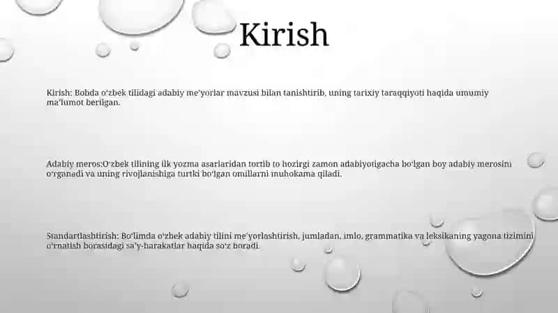 Oʻzbek Tilining Adabiy Me'Yorlari:) 2