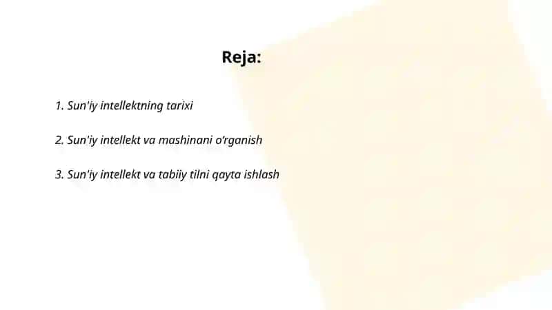 Sun'iy intelekt 2