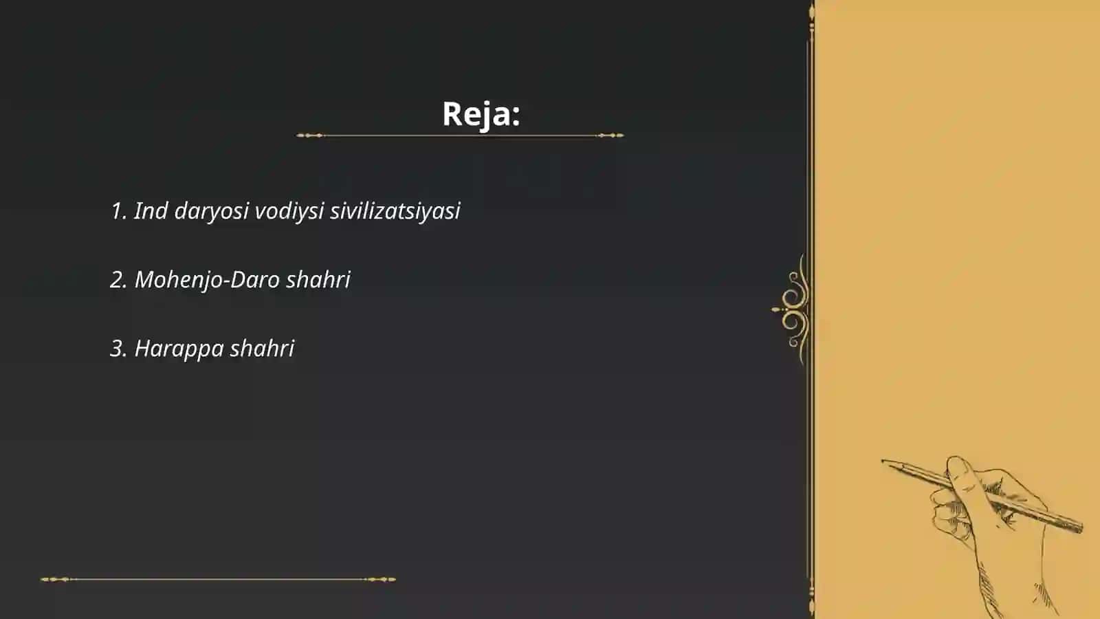 Ind daryosi vodiysi sivilizatsiyasi 2