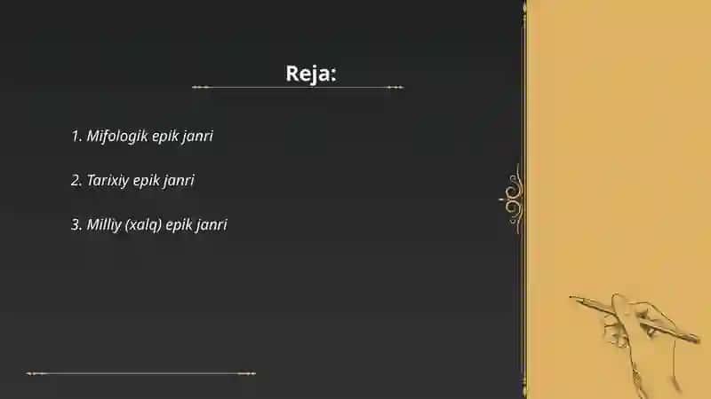 Mifologik epik janri 2
