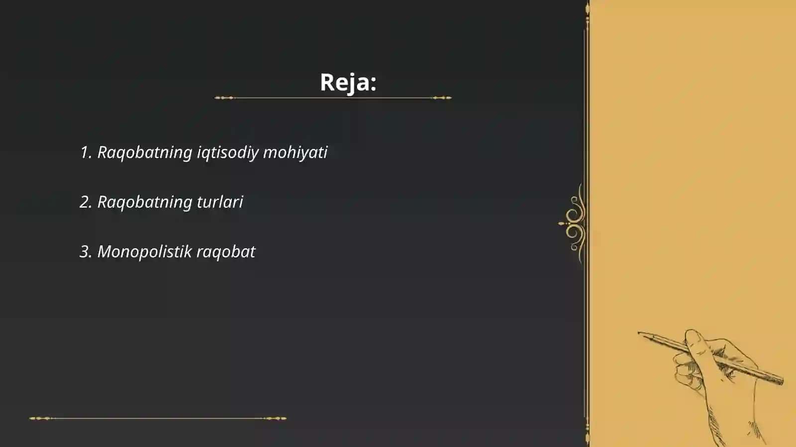 Raqobatning mohiyati shakllari va usullari 2