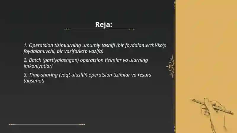 Operatsion tizimlar turlari va ularning imkoniyatlari 2