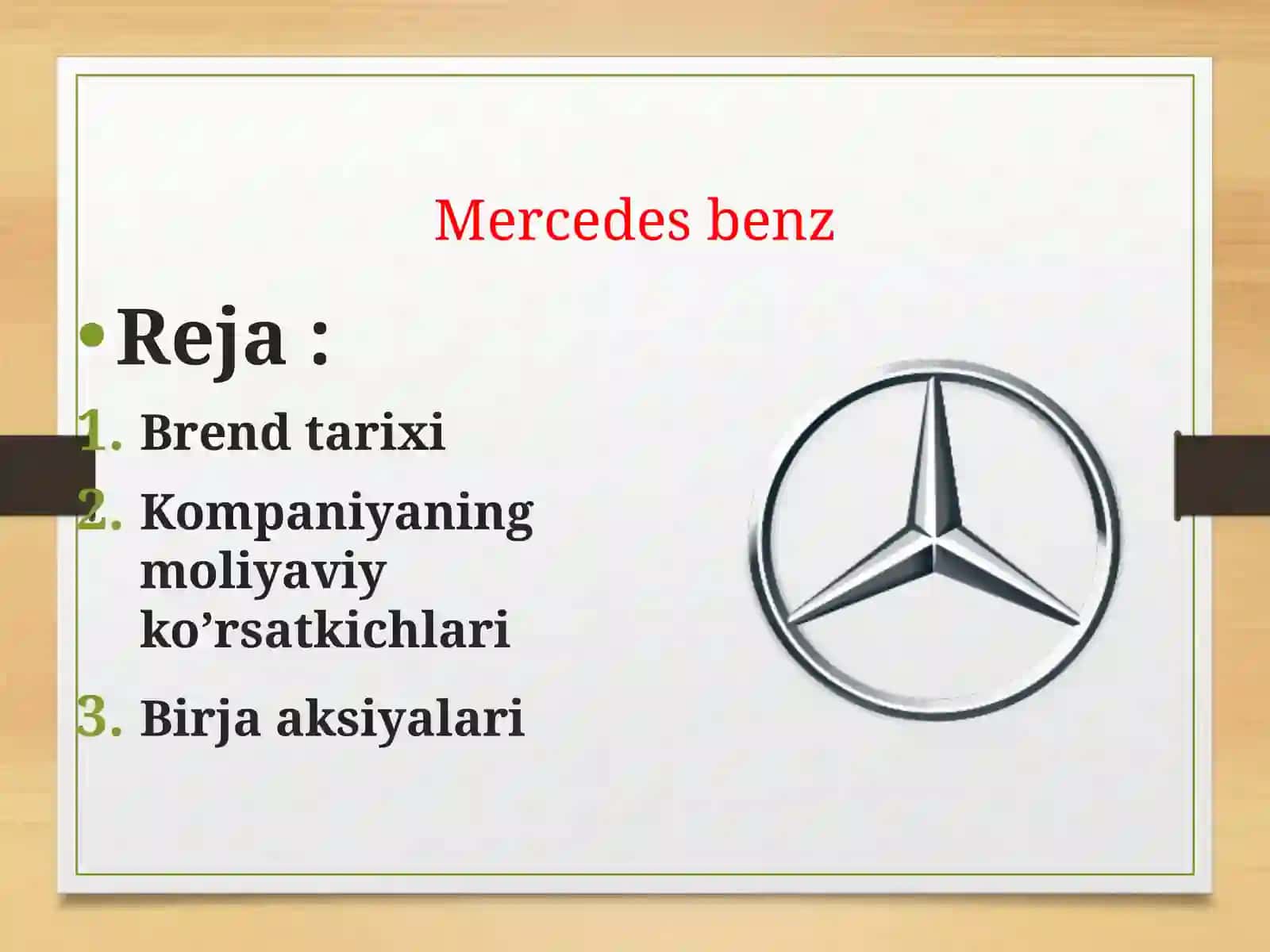 Mercedes Benz 2