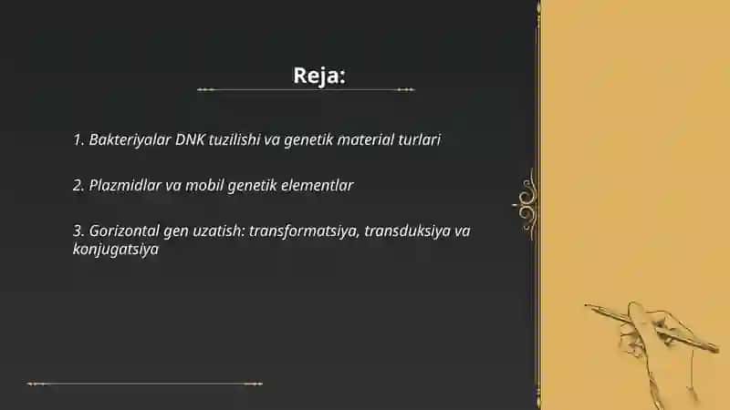 Bakteriyalarning genetikasini o'rganish 2
