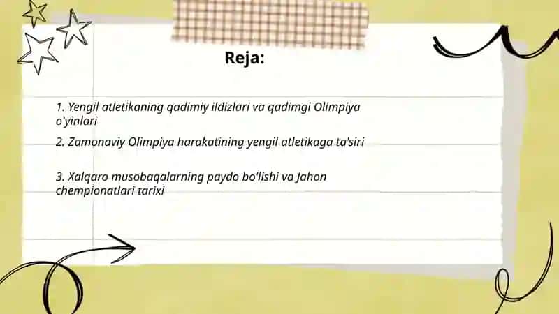 Yengil atletika tarixi va rivojlanishi 2