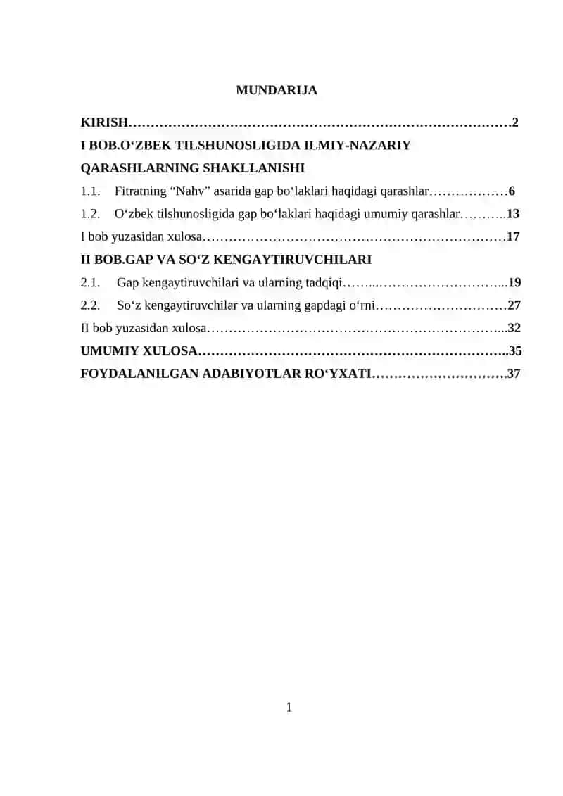 GAP BO‘LAKLARI HAQIDAGI QARASHLAR 2