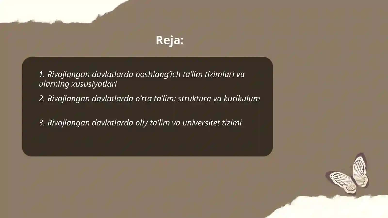 Rivojlangan davlatlarida talim tizimi 2