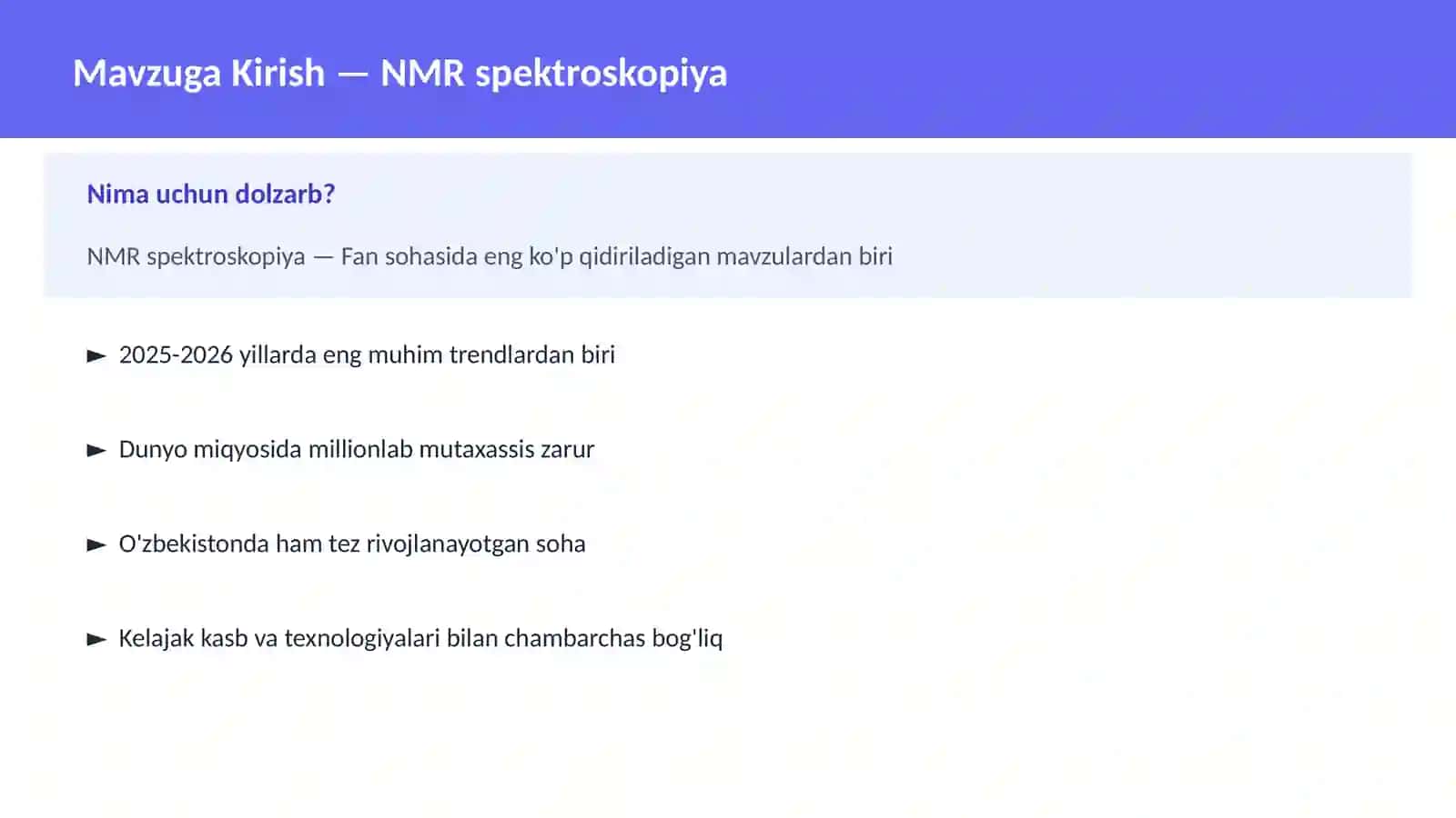 FAN | KIMYO ZAMONAVIY 2