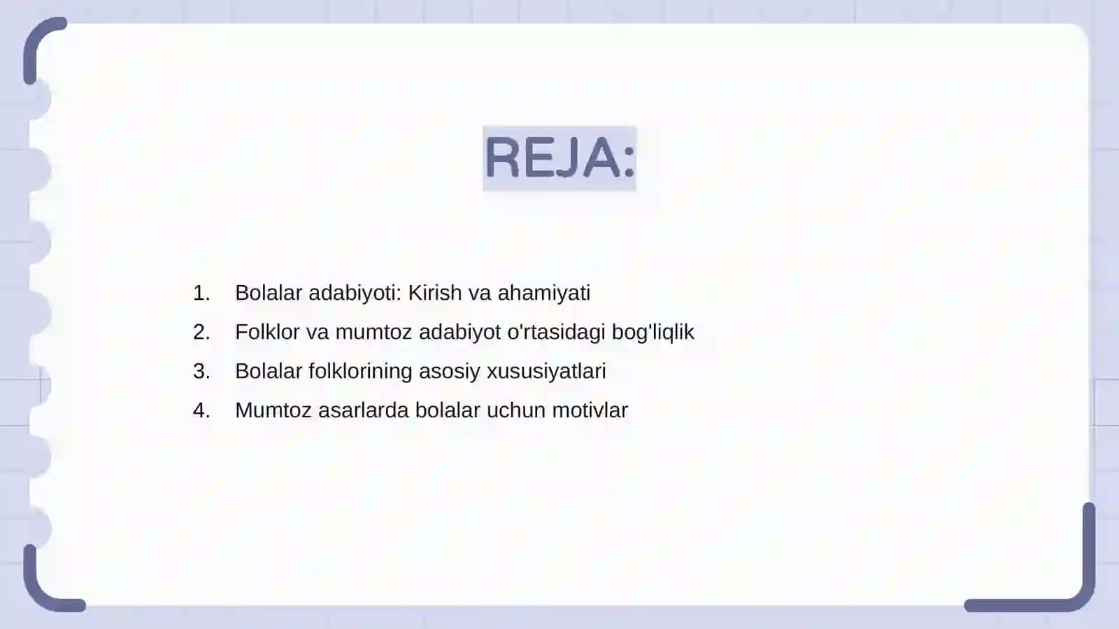 Bolalar adabiyoti va Bolalar folklorining mumtoz adabiyot namunalari bilan bogliqligi 2
