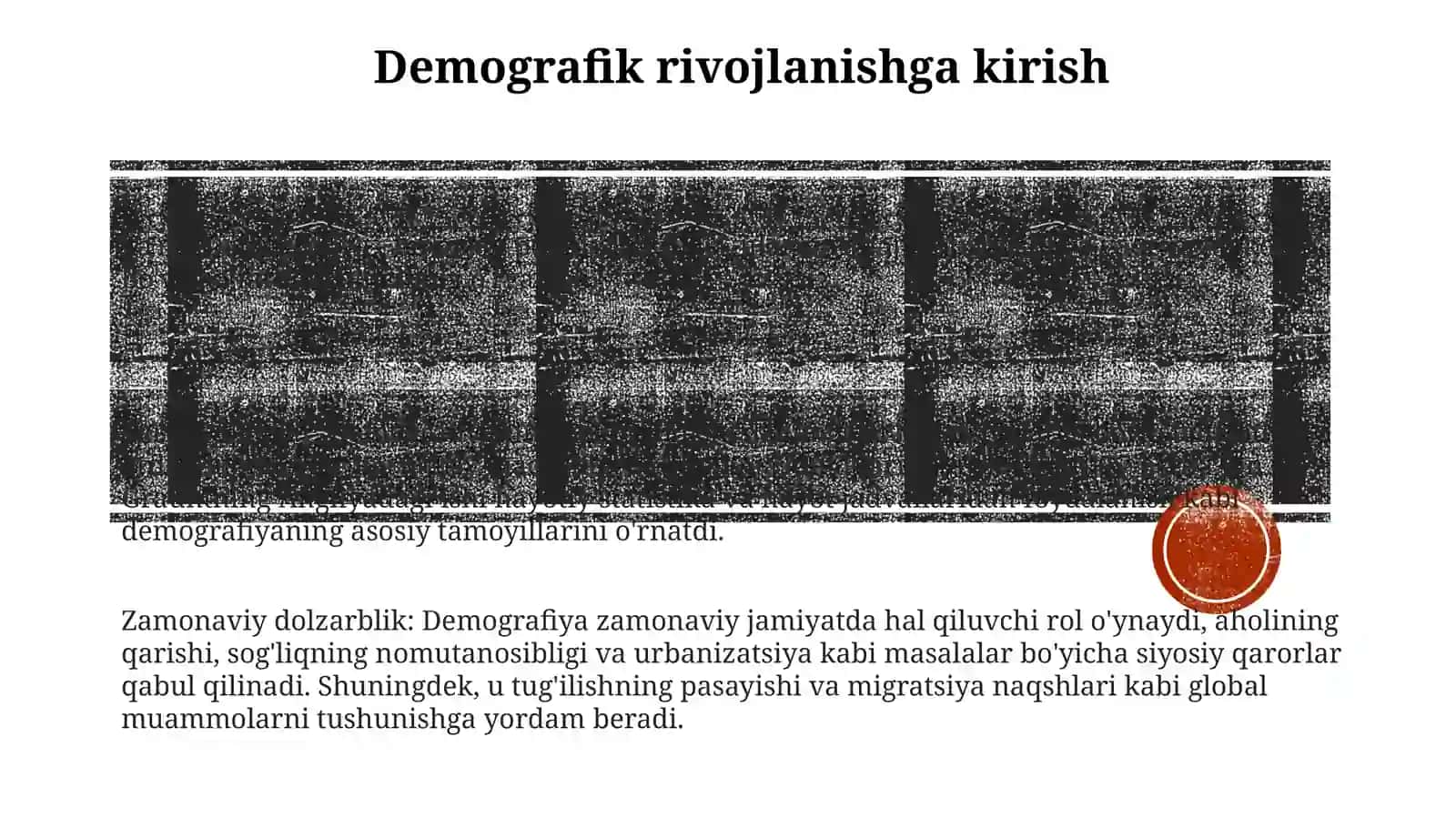 Demografik Rivojlanish Tarixi 2