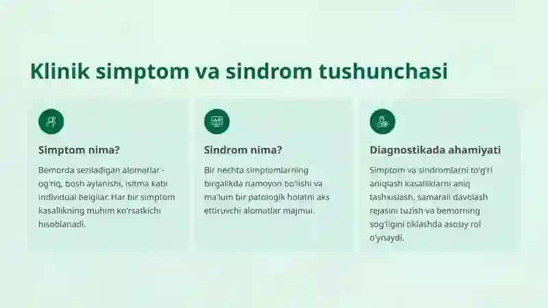 Asosiy klinik simptom va sindromlar 2