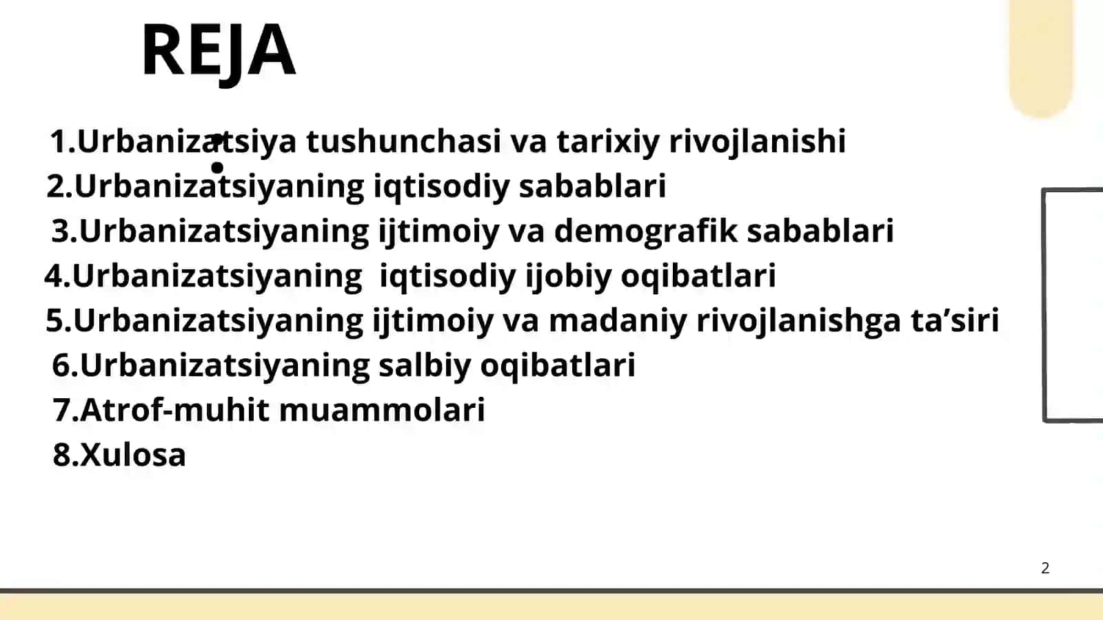 Urbanizatsiya: aholining shaharlarga ko‘chish sabablari va oqibatlari 2