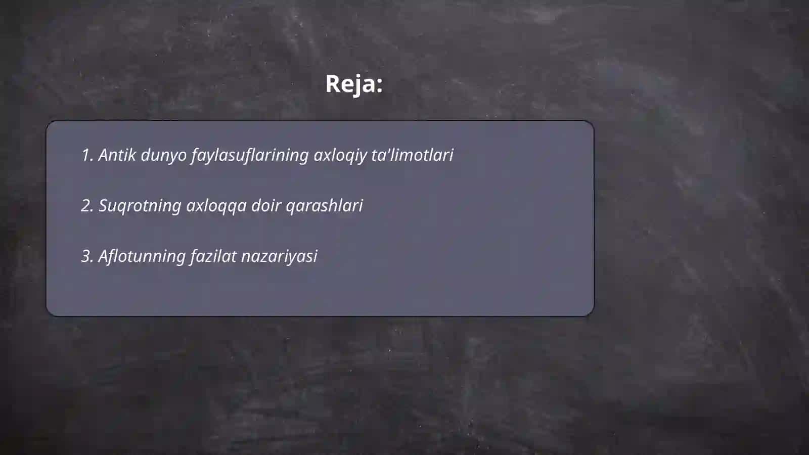 Antik dunyo faylasuflari axloqiy ta'limotlari 2