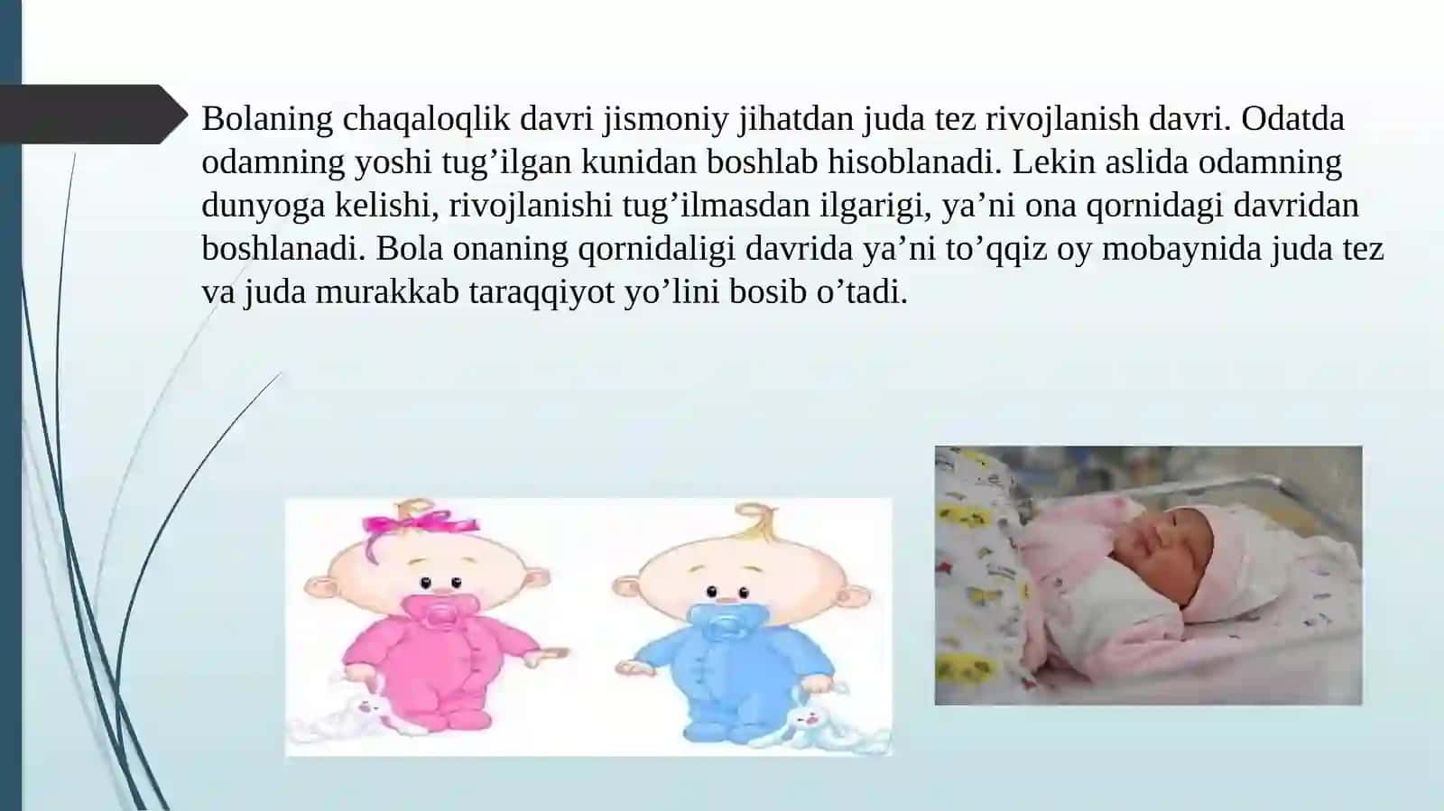 Chaqaloqlik davrining psixologik xususiyatlari 2