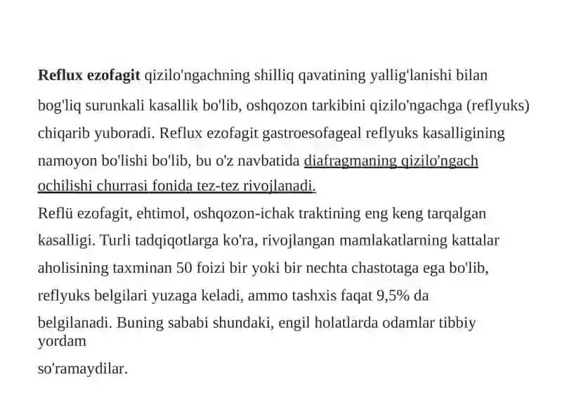 Refluxezofagit 2