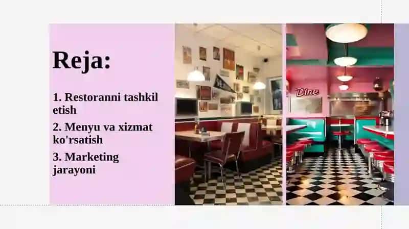 Vintage Bites, Restoranni tashkil etish 2