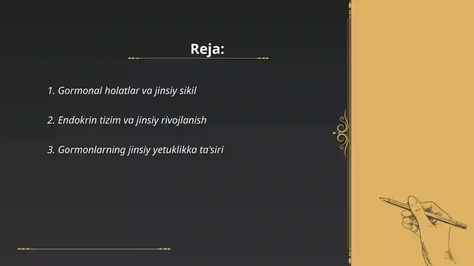 Jinsiy sikilning gormanal boshqaruv mexanizmi 2
