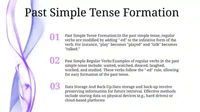 Past Simple Regular Verbs 2