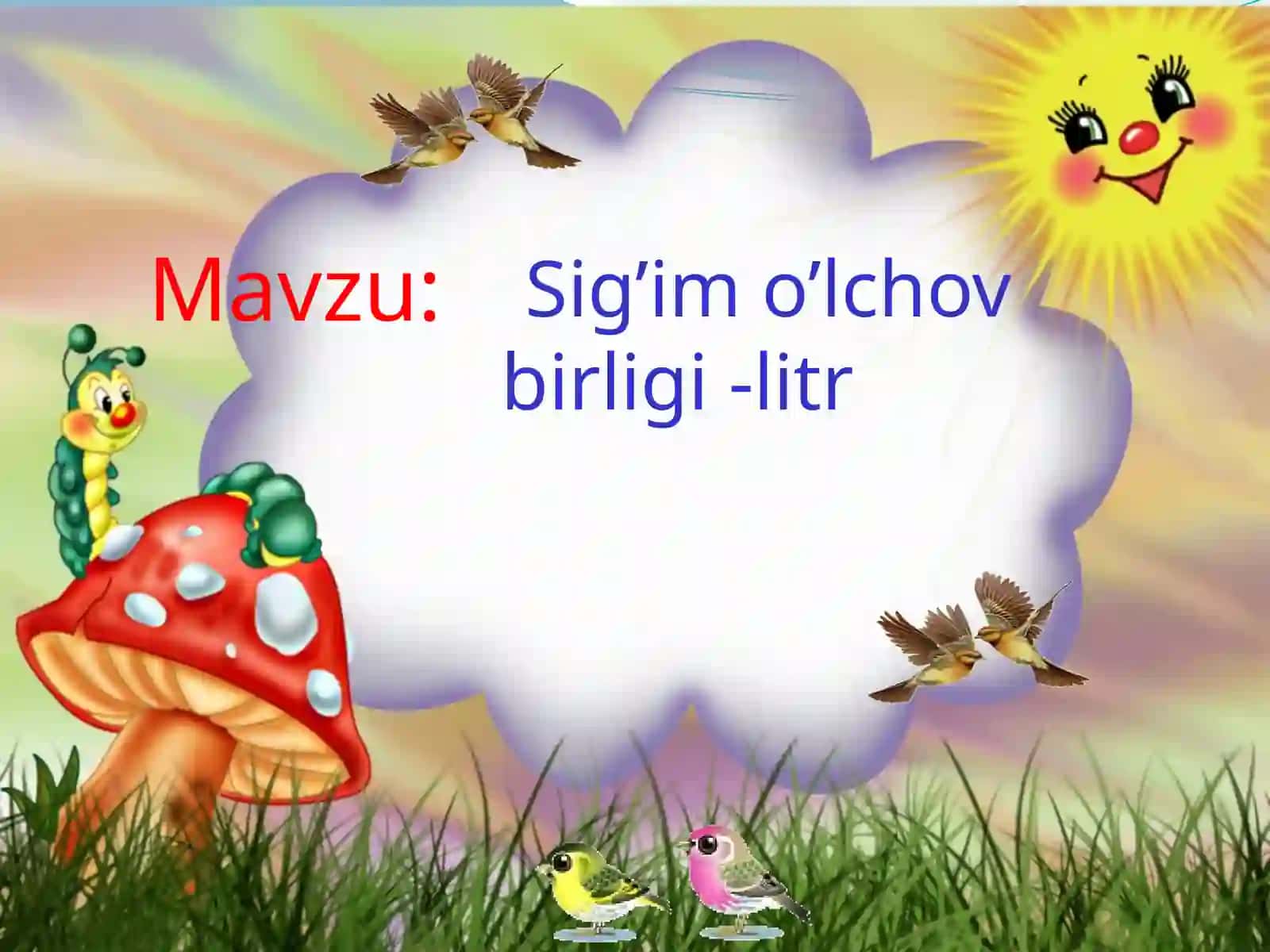 Sig’imo’lchov birligi-litr 2