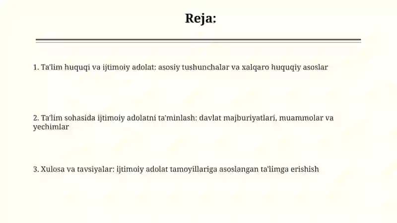 Ta'lim huquqi va ijtimoiy adolat 2