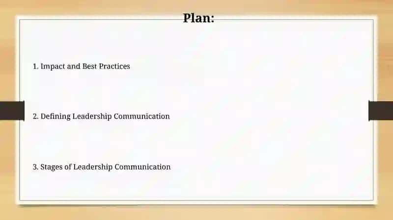 Leadership communication and its stages. 2