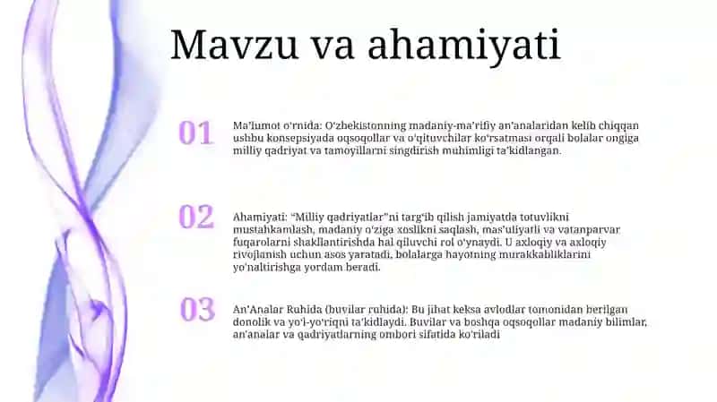Milliy Qadriyatlar AnʼAnalar Ruhida Bolalarni Tarbiyalash 2