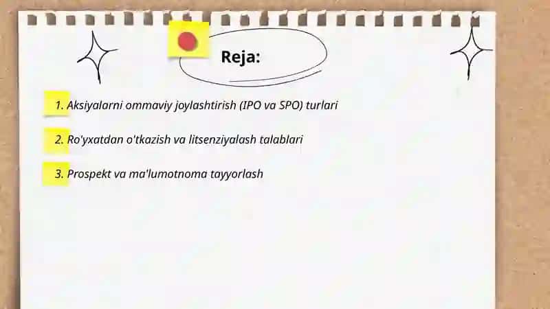 Aksiyalarni ommaviy joylashtirish 2