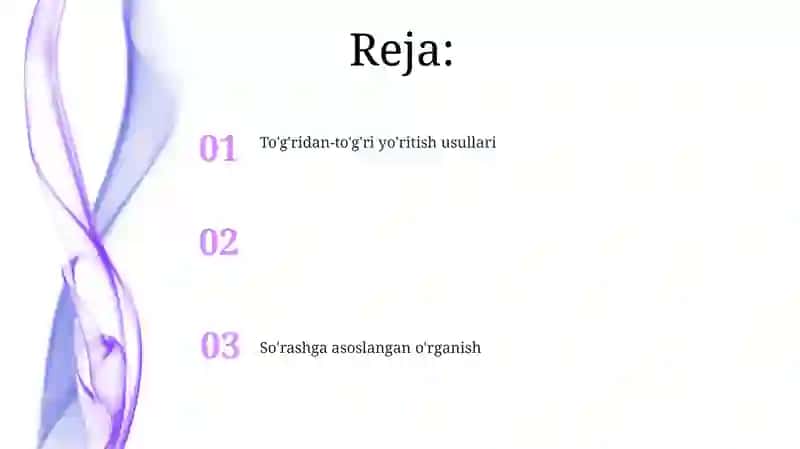 Mashinali oqitish usullari va ularni qoʻllnilish sohalari 2