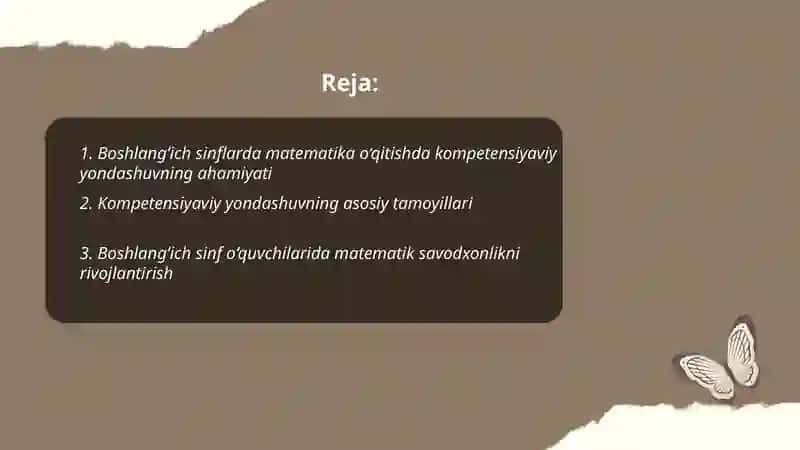 Boshlang‘iz sinflarda matematika o‘qitishda kompetensiyaviy yondashuv 2