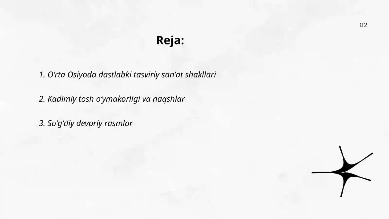 Oʻrta Osiyoda dastlabki tasviriy sanʼat shakllari 2