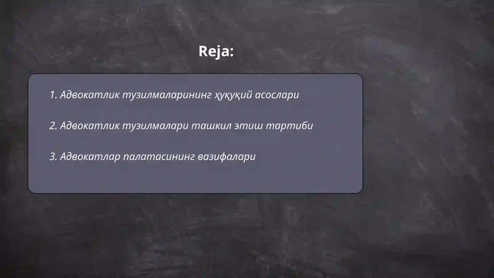 Адвокатлик тузилмаларининг ҳуқуқий мақоми 2