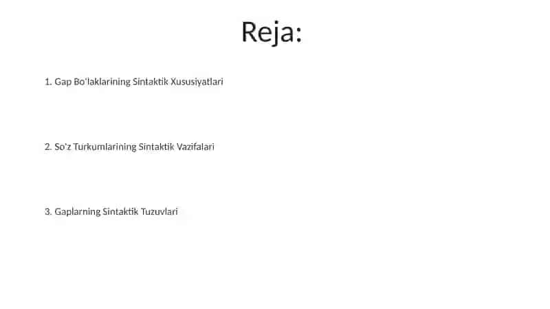 Shevalarning sintaktik xususiyatlari 2