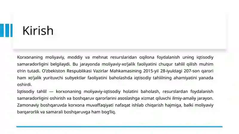 Iqtisodiy Tahlil Predmeti va Asosiy Vazifalari 2