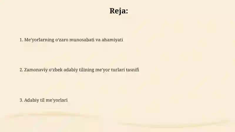 Adabiytilmeʼyorlari.Hozirgioʻzbekadabiytilimeʼyorlaritasnifi 2