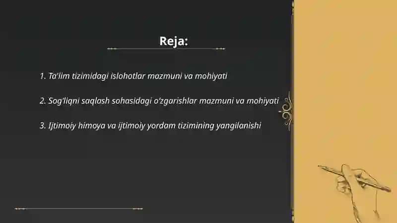 Ta'lim tizimidagi islohotlar mazmuni va mohiyati 2