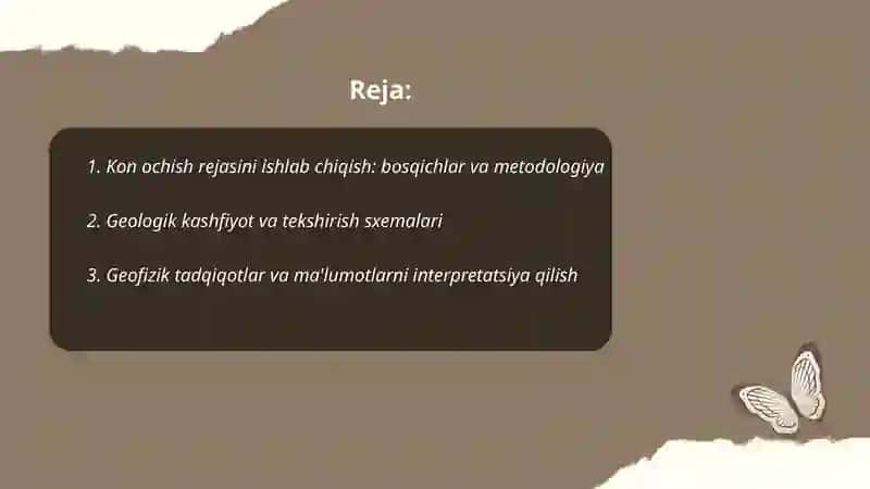 Foydali qazilma konlarini ochishning sxemalari va ketma-ketligi 2