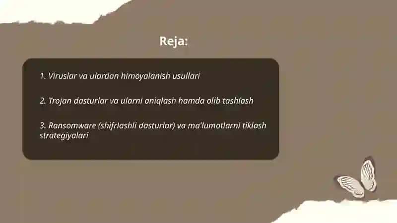 Viruslar va ulardan himoyalanish usullari 2