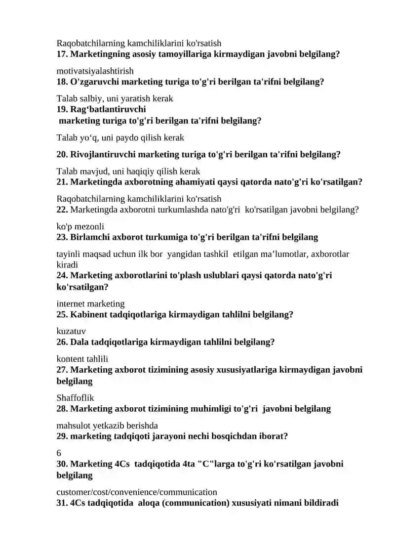 Marketing elementlari 2