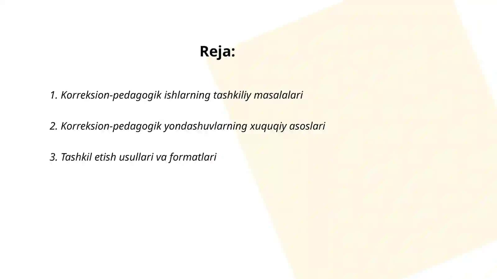 Korreksion-pedagogik ishlarni tashkil etishning tashkiliy, xuquqiy, uslubiy va amaliy yordam ko‘rsatish usullari 2
