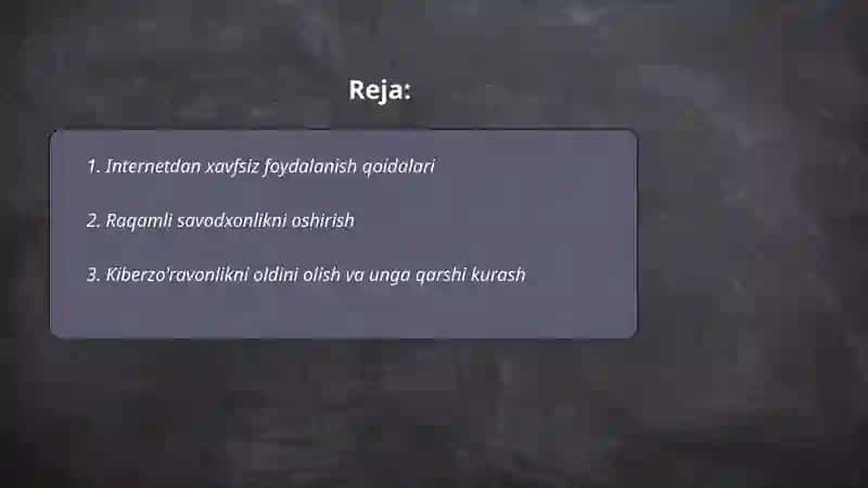 Internetdan xavfsiz foydalanish qoidalari 2