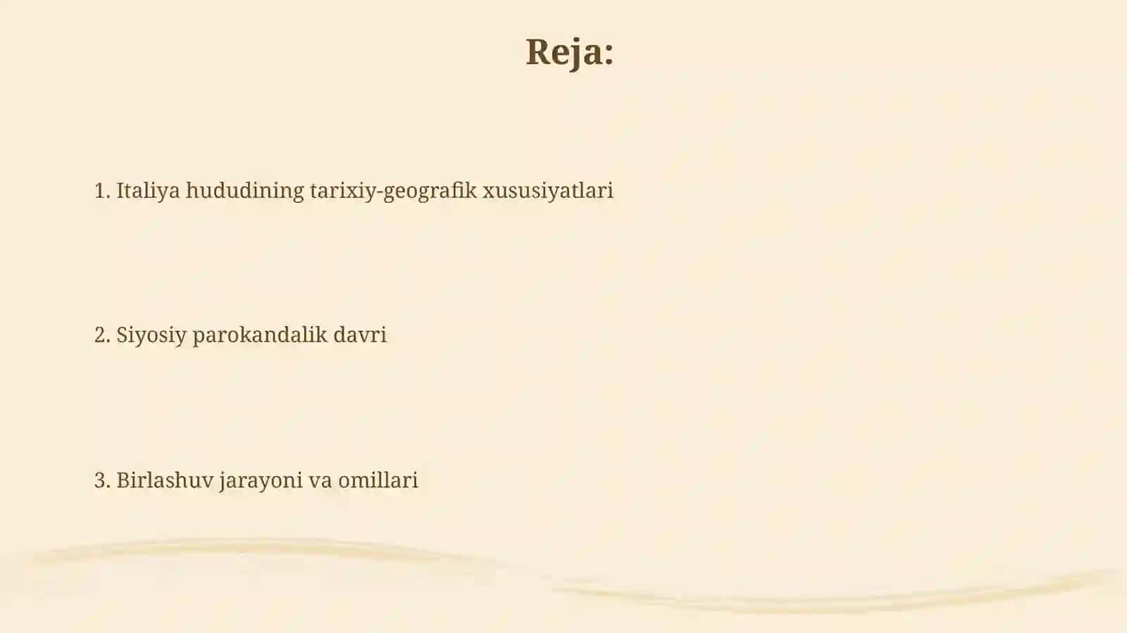 Geografiya fanining asosiy muammolarida Italiya siyosiy kartasining shakllanishi 2