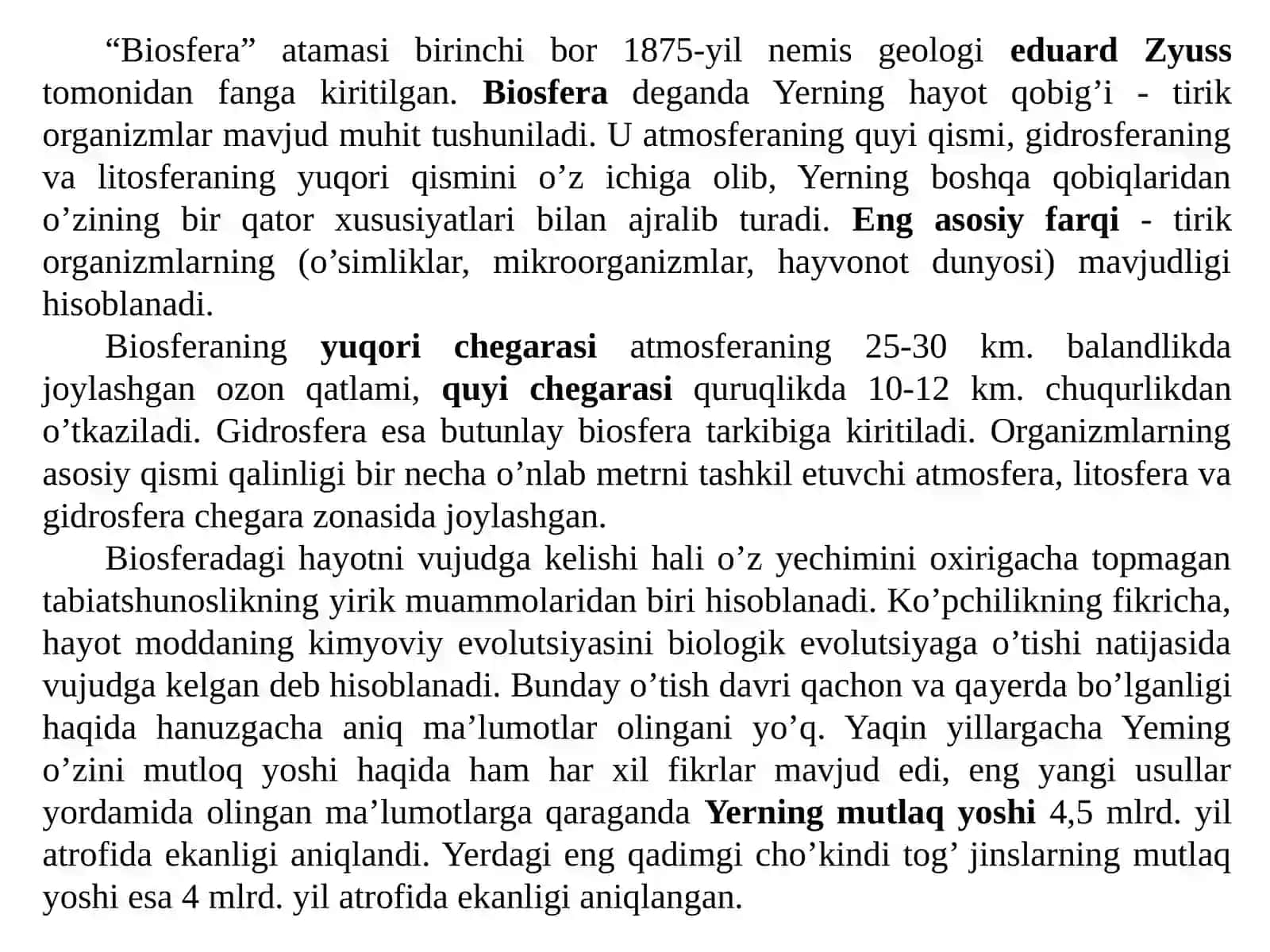 GEOGRAFIK QOBIQNING GORIZONTAL TUZILISHI. BIOSFERA 2