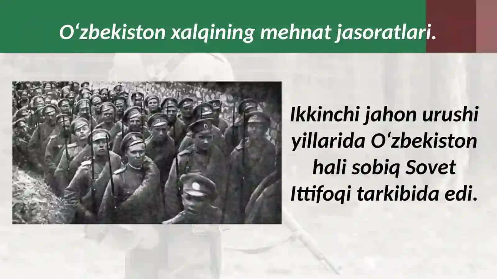 O‘zbekistonning qo‘shgan hissasi 2
