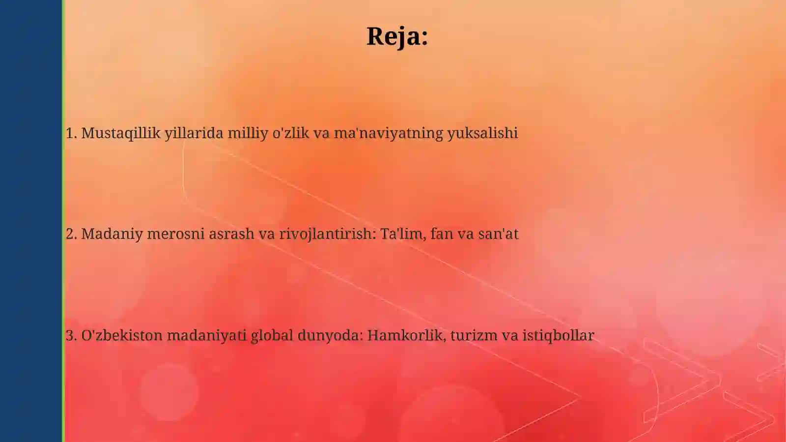 O'zbekiston madaniyati 2