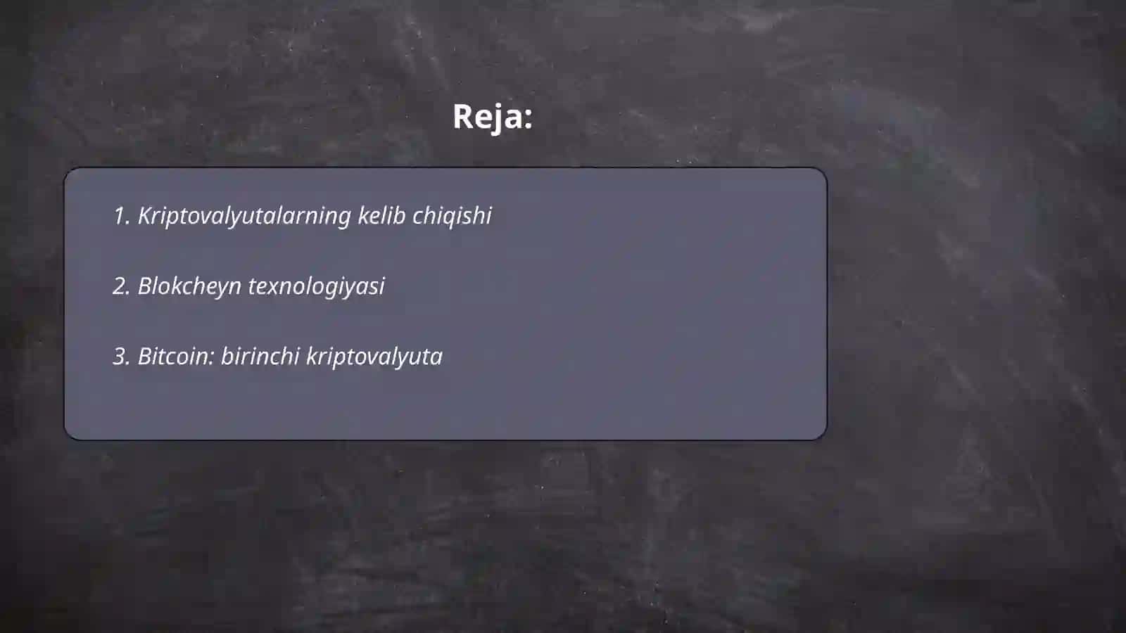 Kriptovalyutalar va elektiron pul tizimlari 2
