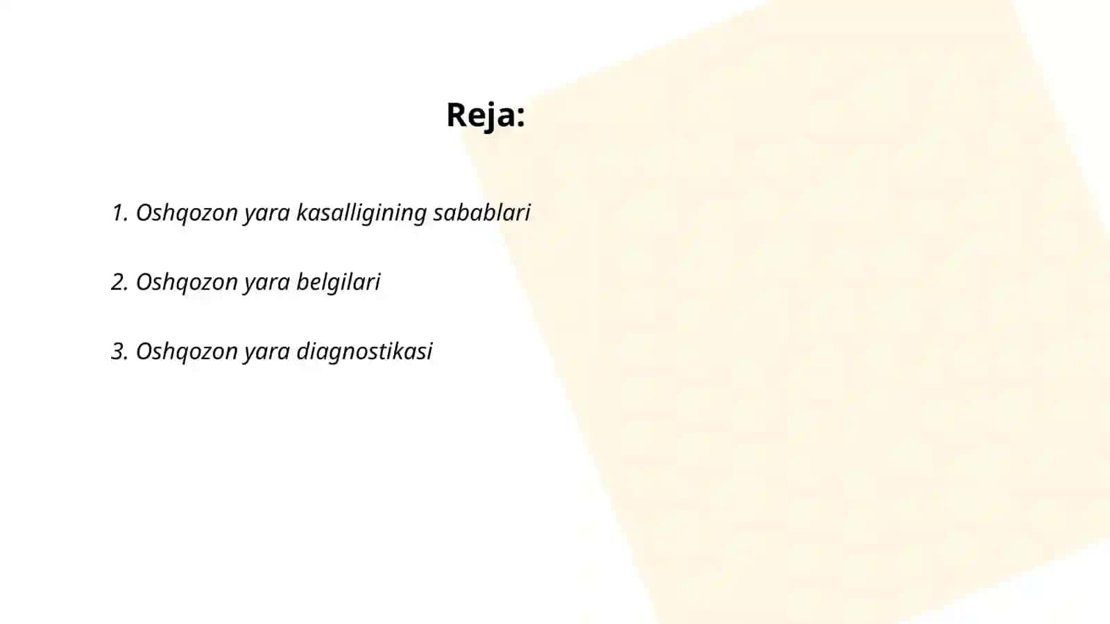 Oshqozon yara kasalliklari 2